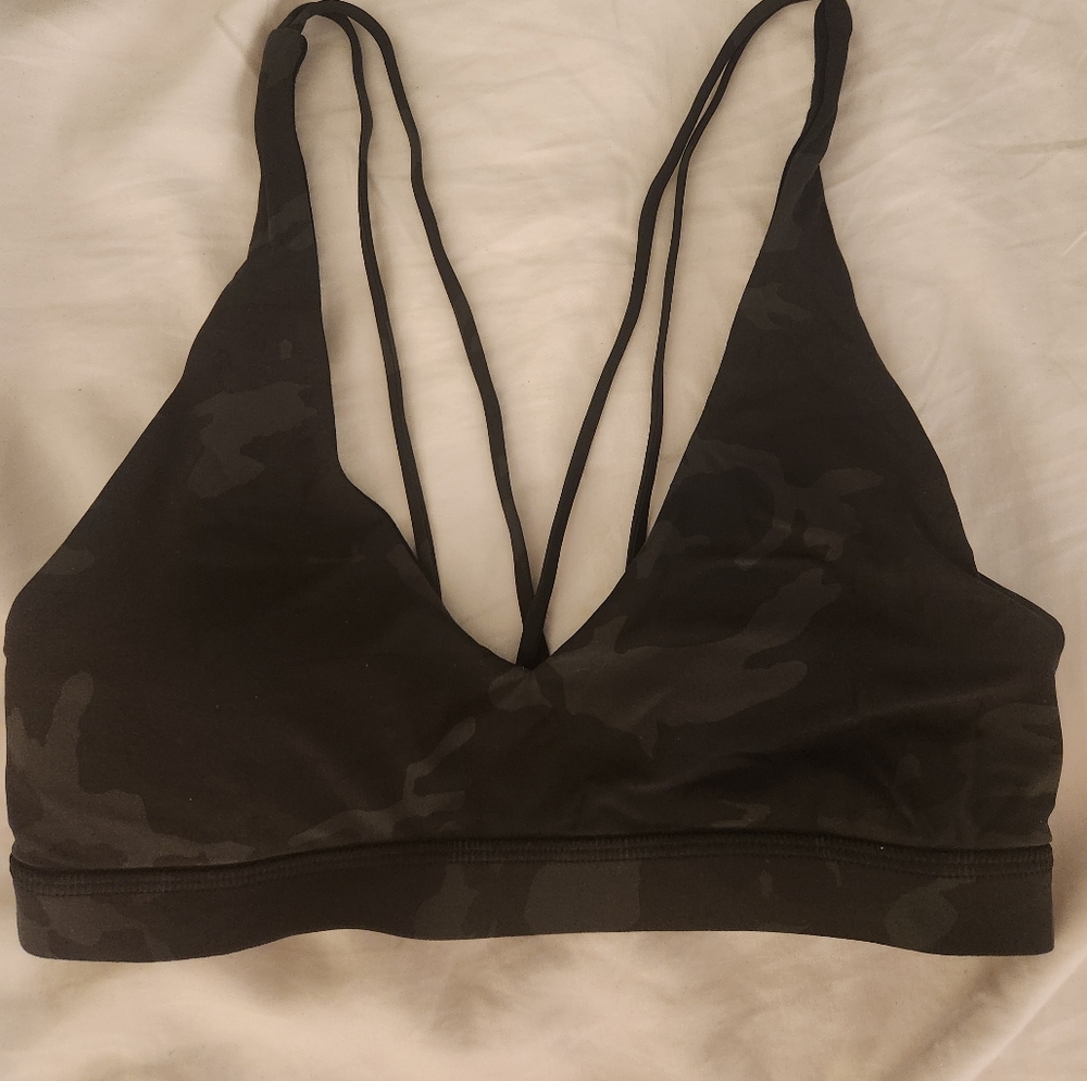 lululemon athletica Black Camo Sports Bra